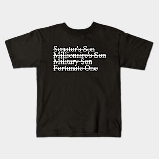 Fortunate Son, White Kids T-Shirt